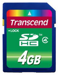 Transcend SDHC 4 GB Class4